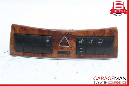 05-09 Mercedes CLK550 CLK500 Center Dash Dashboard Control Switch Control Wood