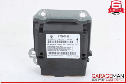 14-17 Maserati Ghibli Airbag Air Bag SRS Control Module Unit Bosch 670007061 OEM