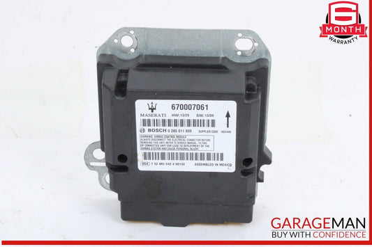 14-17 Maserati Ghibli Airbag Air Bag SRS Control Module Unit Bosch 670007061 OEM