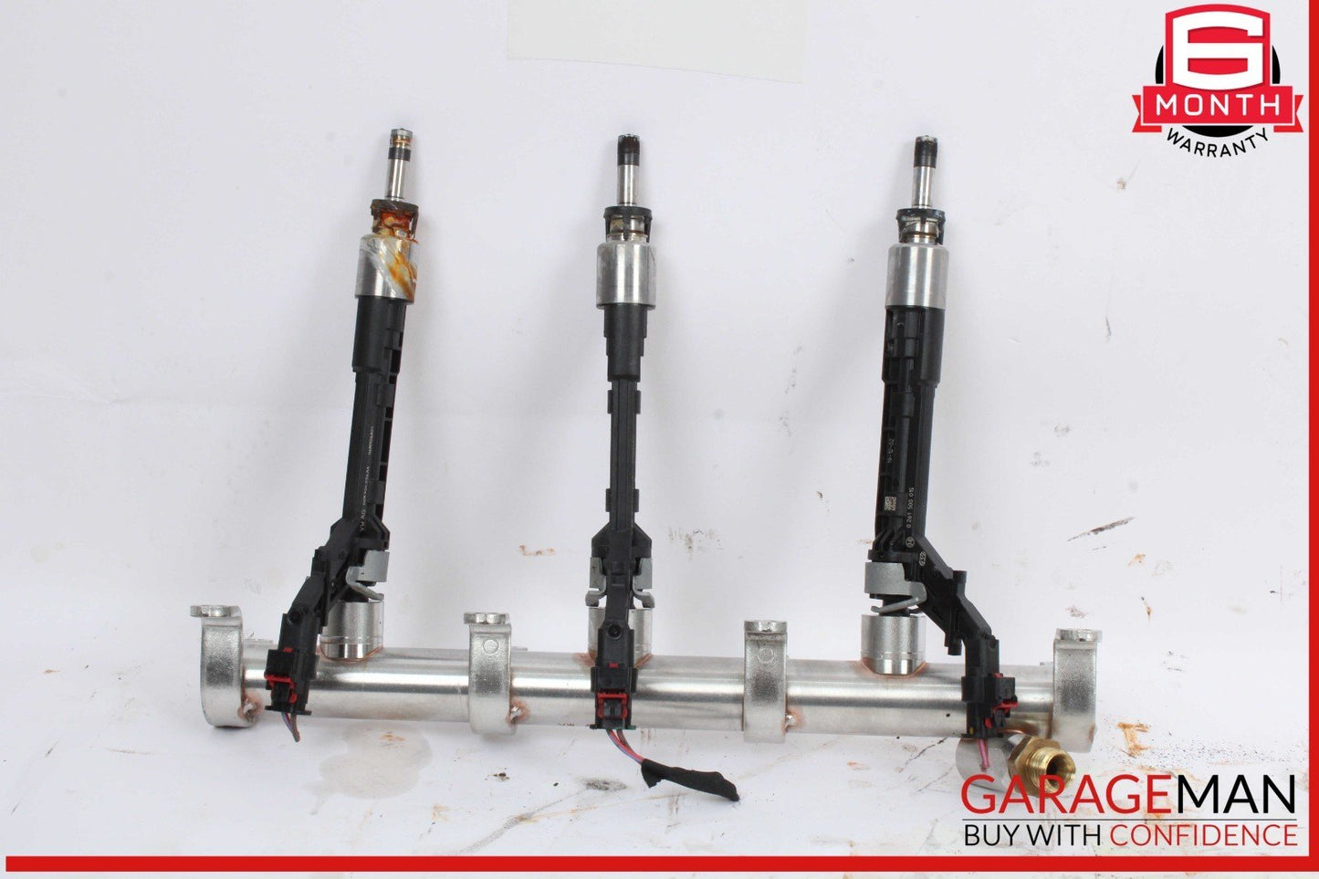 18-24 Audi S5 A5 A4 S4 SQ5 Left Driver Side Fuel Rail w/ Injectors OEM