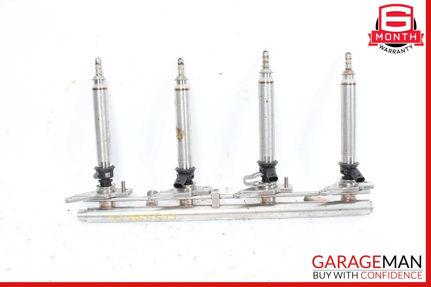 11-19 Mercedes W218 CLS550 E550 Left Side Fuel Injection Rail Line w/ Injectors