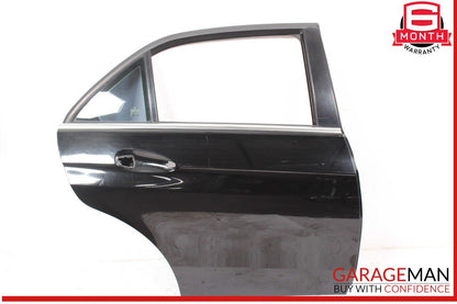 10-16 Mercedes W212 E350 Sedan Rear Right Side Exterior Door Shell Panel Black