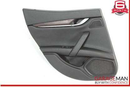 14-22 Maserati Ghibli M157 Rear Left Driver Side Interior Door Panel OEM