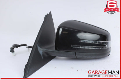 12-15 Mercedes W204 C250 Front Left Side Door Rear View Mirror w/ Blind Spot OEM