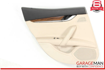 14-22 Maserati Ghibli M157 Rear Left Driver Side Interior Door Panel OEM