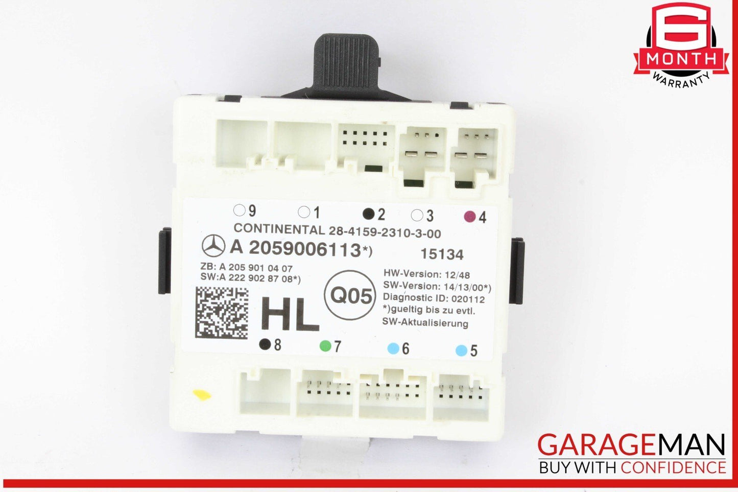 15-18 Mercedes W205 C300 C400 Rear Left Driver Side Door Control Module Unit OEM