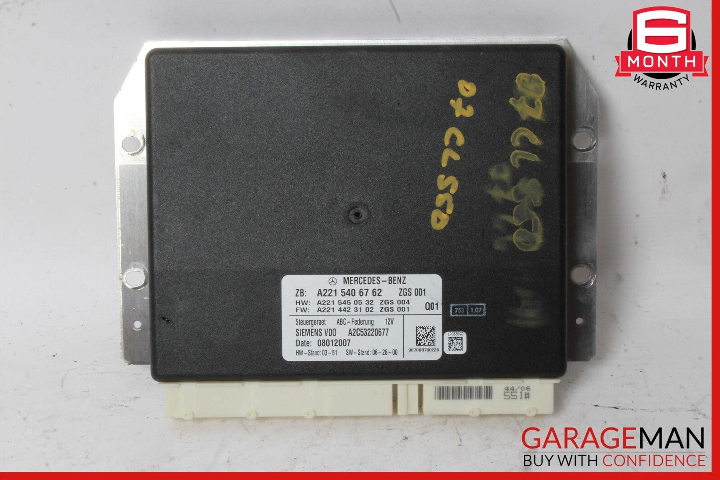 07-14 Mercedes W216 CL550 Active Body Control ABC Suspension Module Control OEM