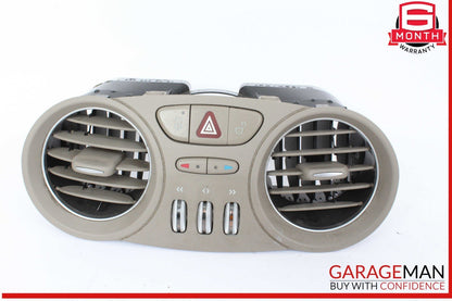 03-06 Mercedes R230 SL500 SL55 AMG Center Dashboard Hazard AC Air Vent Beige OEM