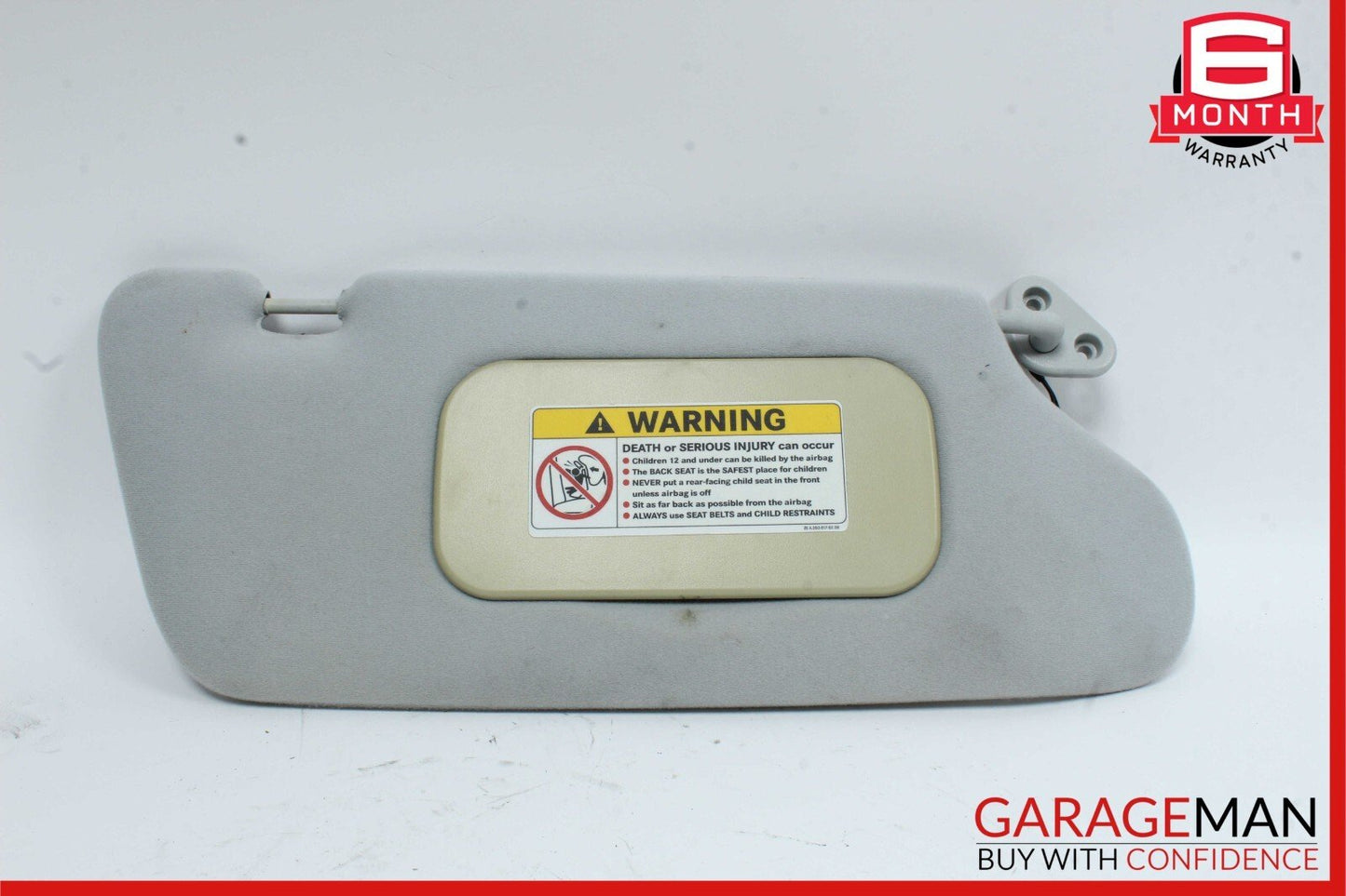02-05 Mercedes W163 ML350 ML320 Front Right Side Sunvisor Sun Visor Grey OEM