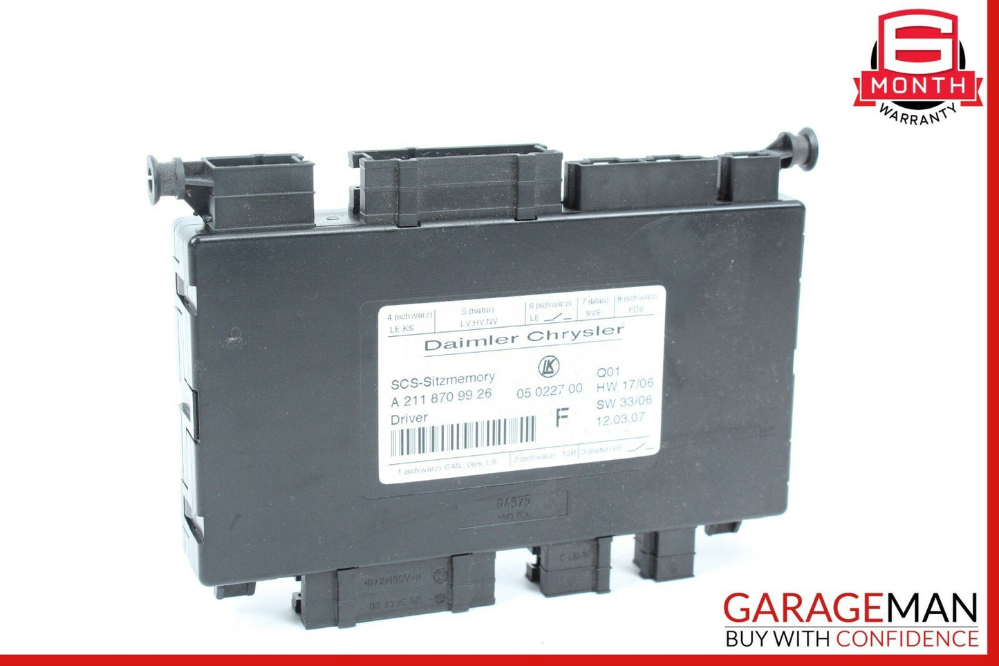 03-12 Mercedes W211 E350 SLK280 GL550 E320 Seat Control Module Left Side OEM