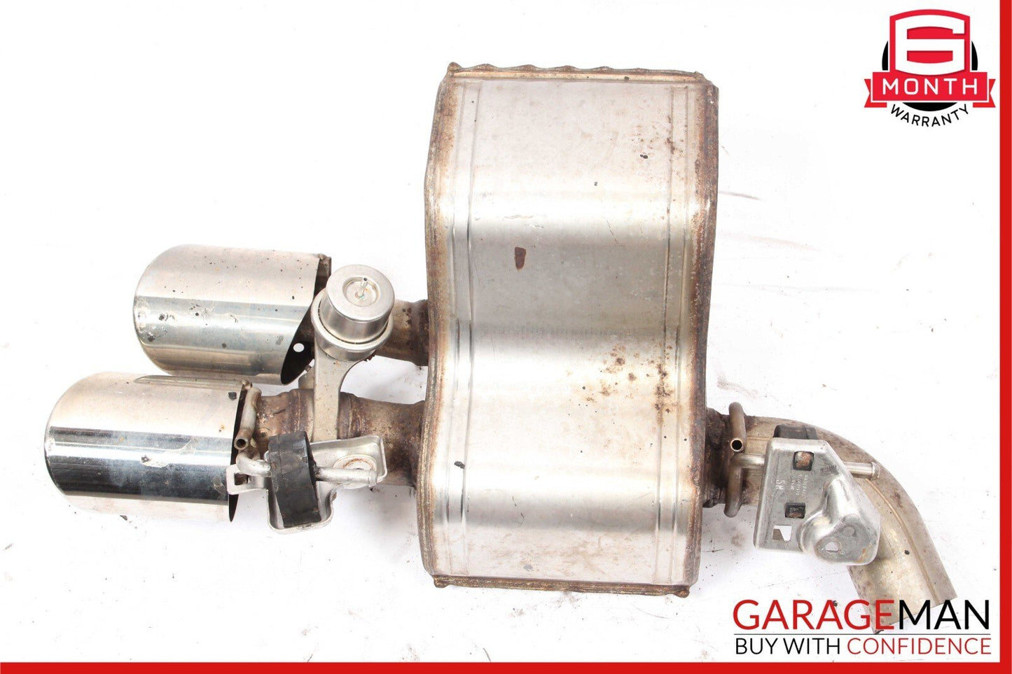 14-17 Maserati Ghibli Rear Left Driver Side Exhaust Muffler Dual Tip OEM