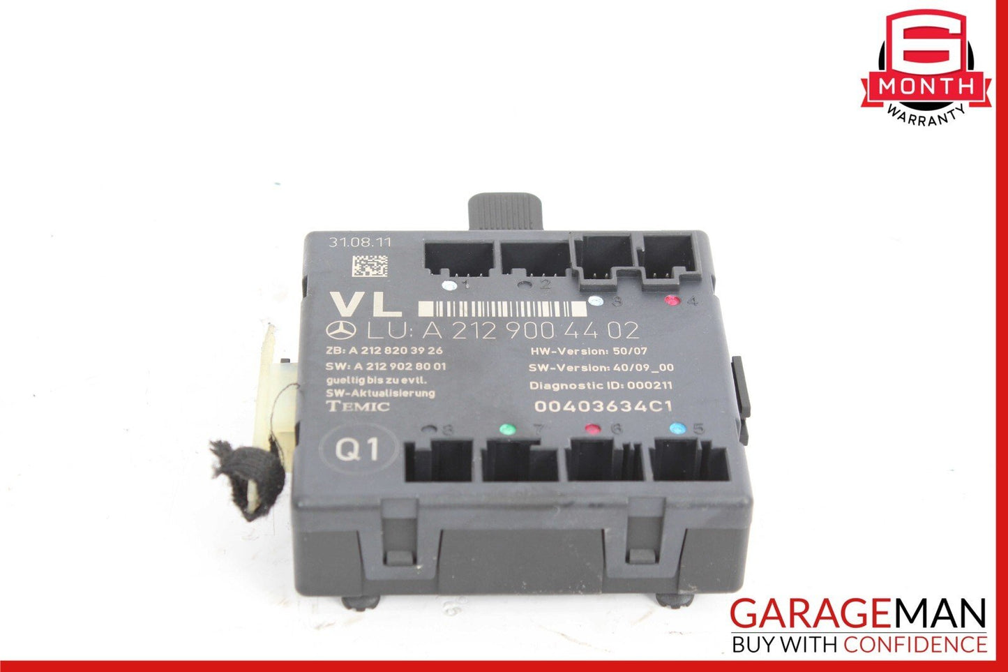 08-18 Mercedes W212 E350 SLK350 Front Left Side Door Control Module Unit OEM