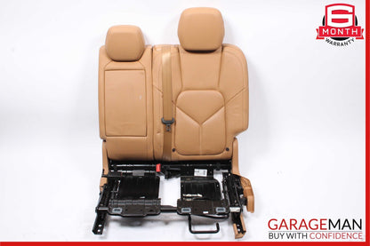 11-17 Porsche Cayenne 958 Rear Left Side Top Upper Seat Cushion Assembly Brown