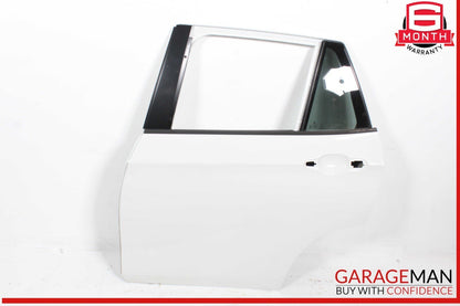 12-15 BMW X1 Rear Left Driver Side Door Shell White OEM