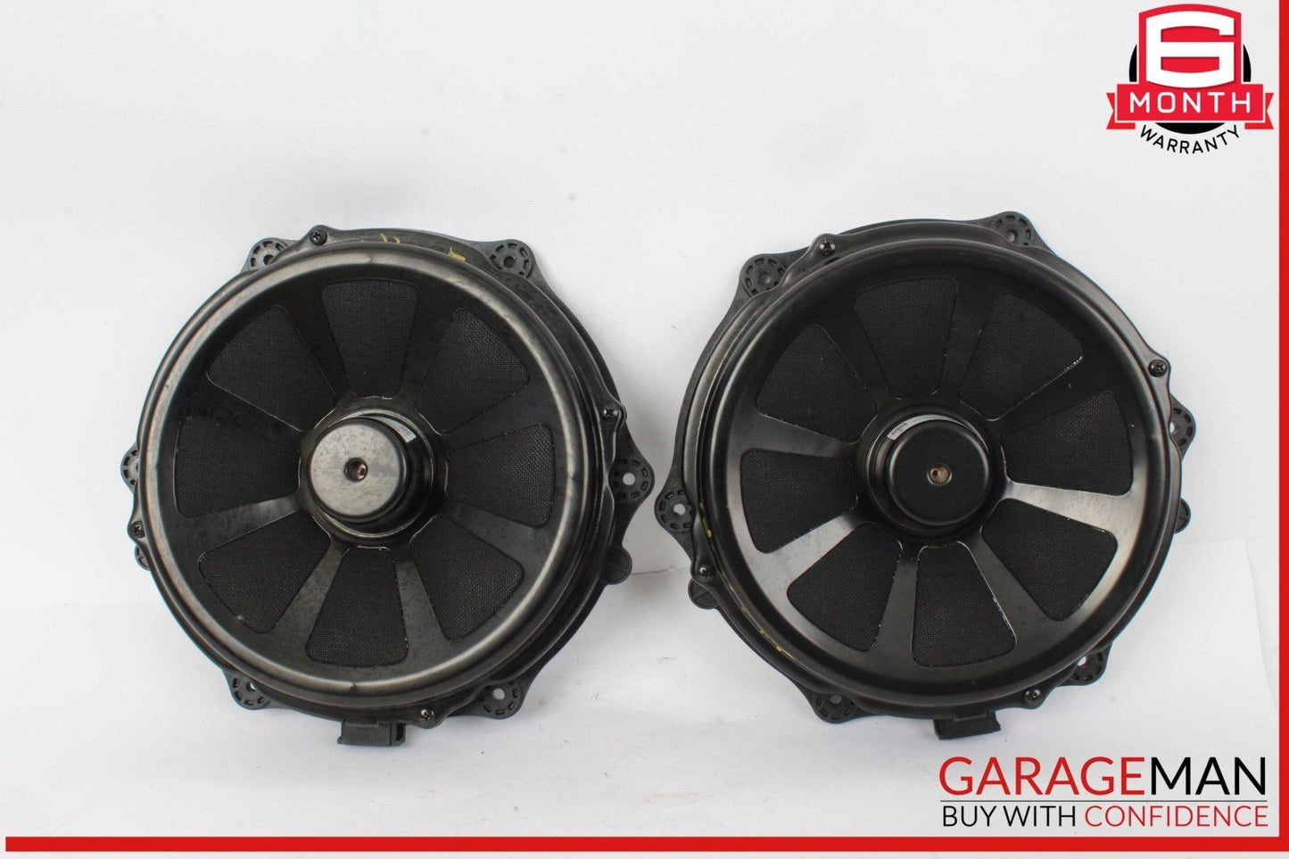 10-18 Porsche Cayenne 958 Front Left & Right Side Door Audio Sound Speakers Set