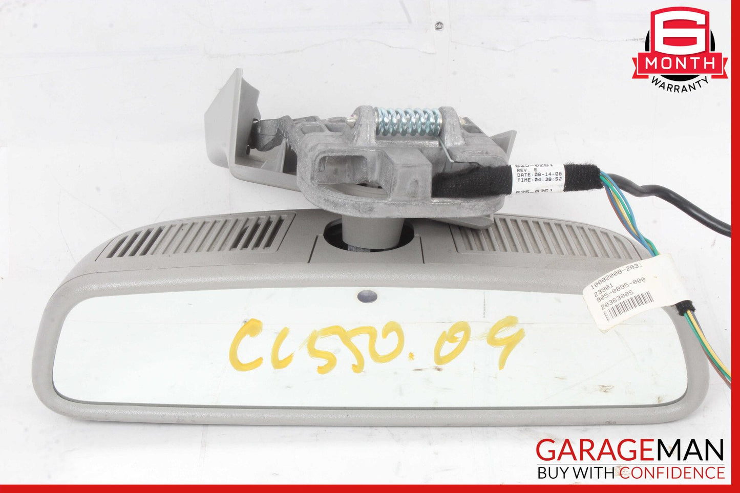 07-10 Mercedes W216 CL550 Interior Rear View Mirror Gray 2168110007 OEM
