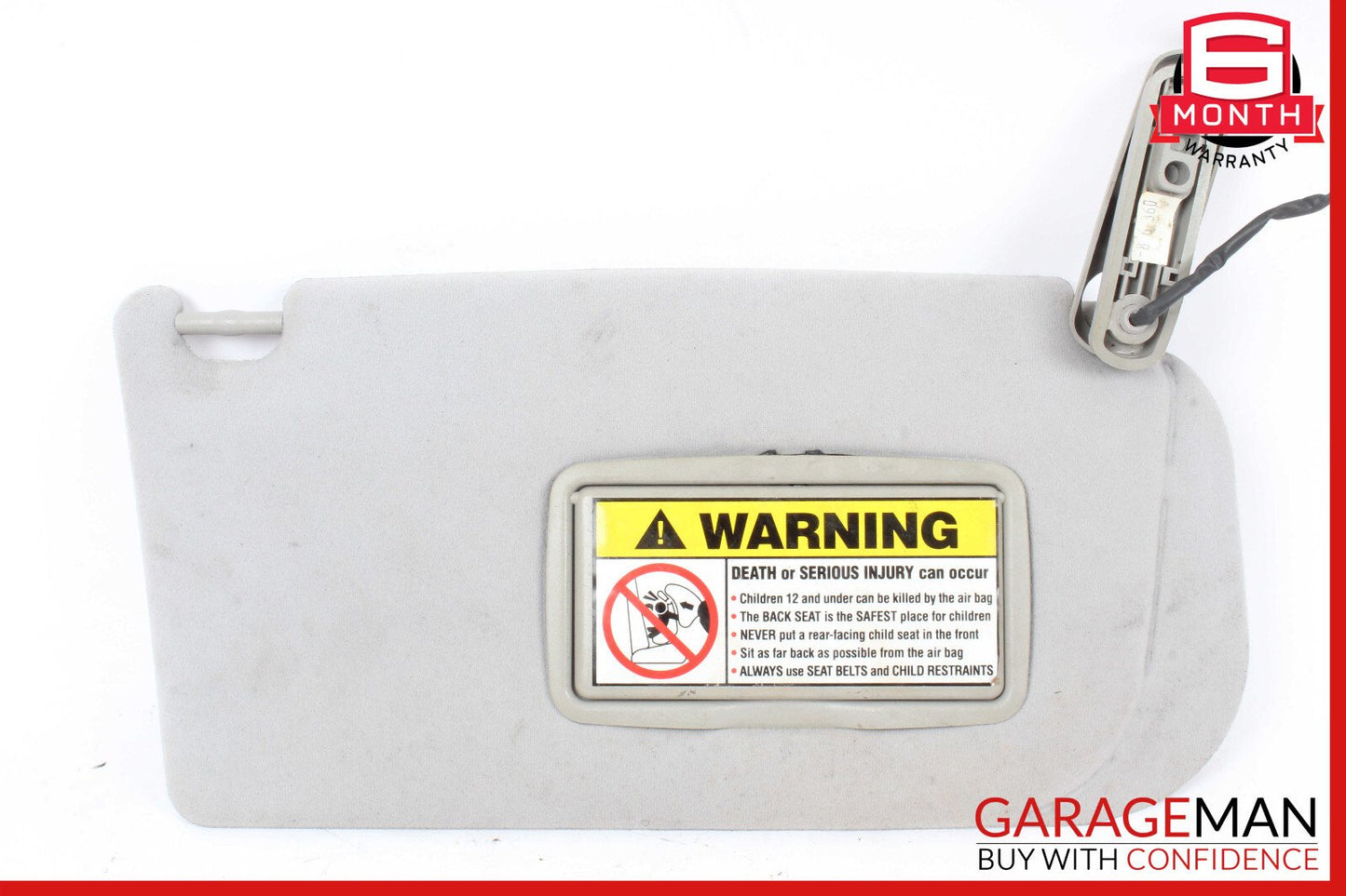 03-18 Maserati Quattroporte M139 Right Side Sun Visor Shade Suede OEM