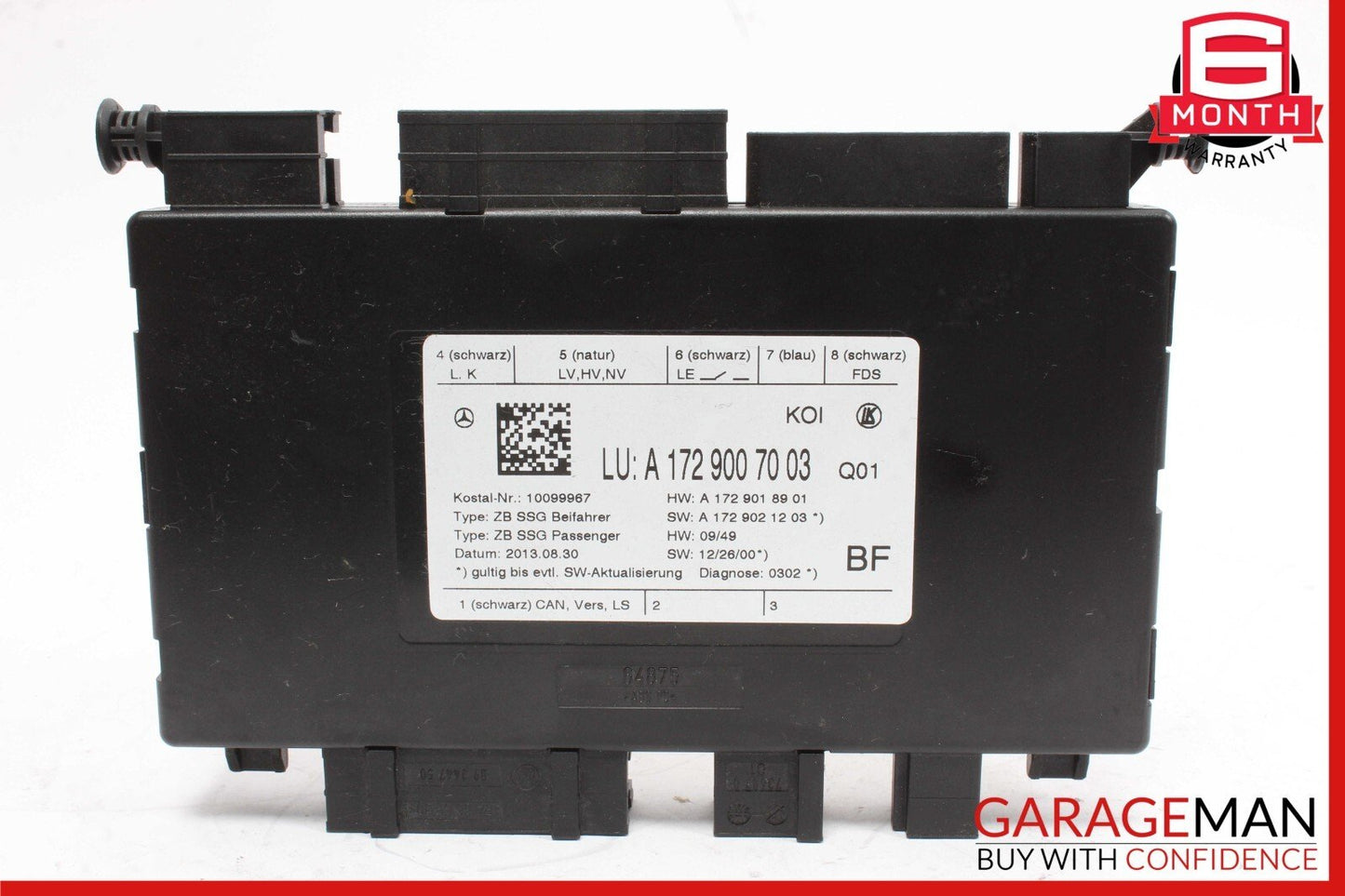 08-20 Mercedes W212 E350 SLC300 CLS400 C350 Front Right Side Seat Control Module