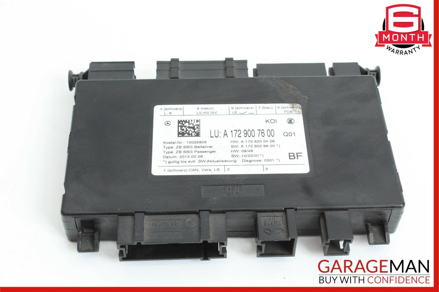 08-20 Mercedes W212 E350 CLS400 Front Right Passenger Side Seat Control Module