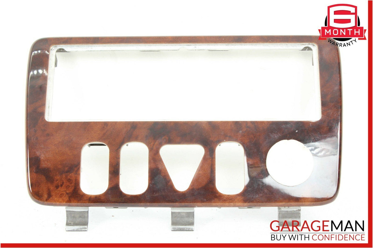 98-03 Mercedes W208 CLK320 Center Dash Hazard Door Lock Switch Trim Bezel Wood