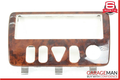 98-03 Mercedes W208 CLK320 Center Dash Hazard Door Lock Switch Trim Bezel Wood