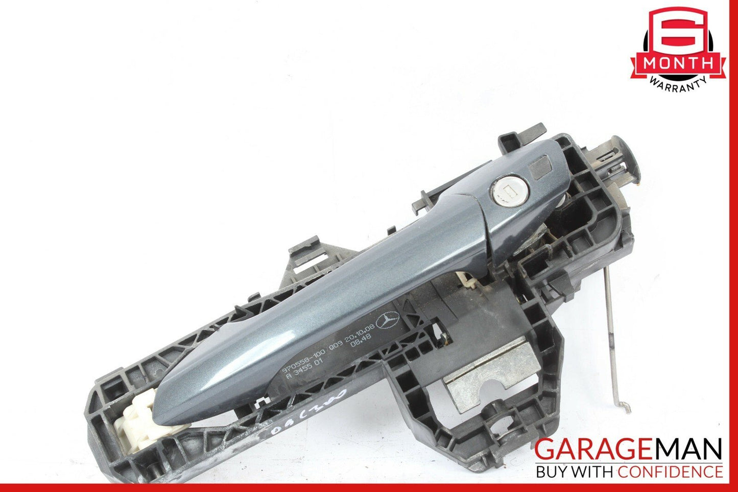 08-11 Mercedes W204 C250 C300 Front Left Driver Side Exterior Door Handle Grey
