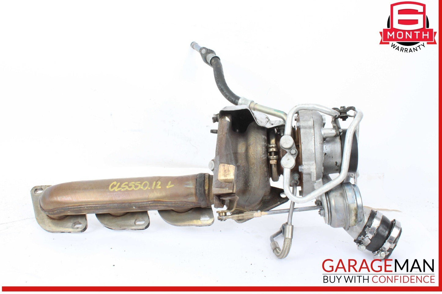 11-18 Mercedes W218 CLS550 4.7L V8 Left Side Turbocharger Turbo Charger Manifold