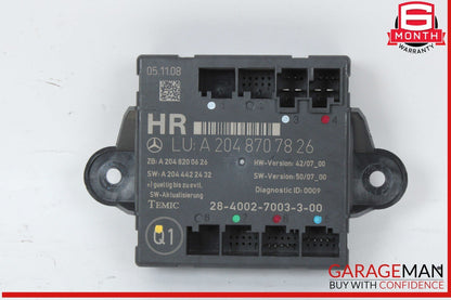 08-18 Mercedes W204 C300 C350 GLK350 Rear Right Side Door Control Module Unit