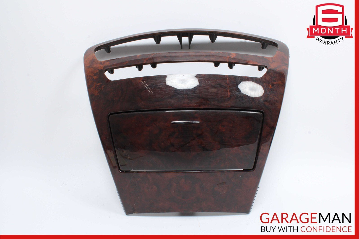 07-13 Mercedes W216 CL550 Center Console Comand Head Unit Bezel Trim Assy Wood