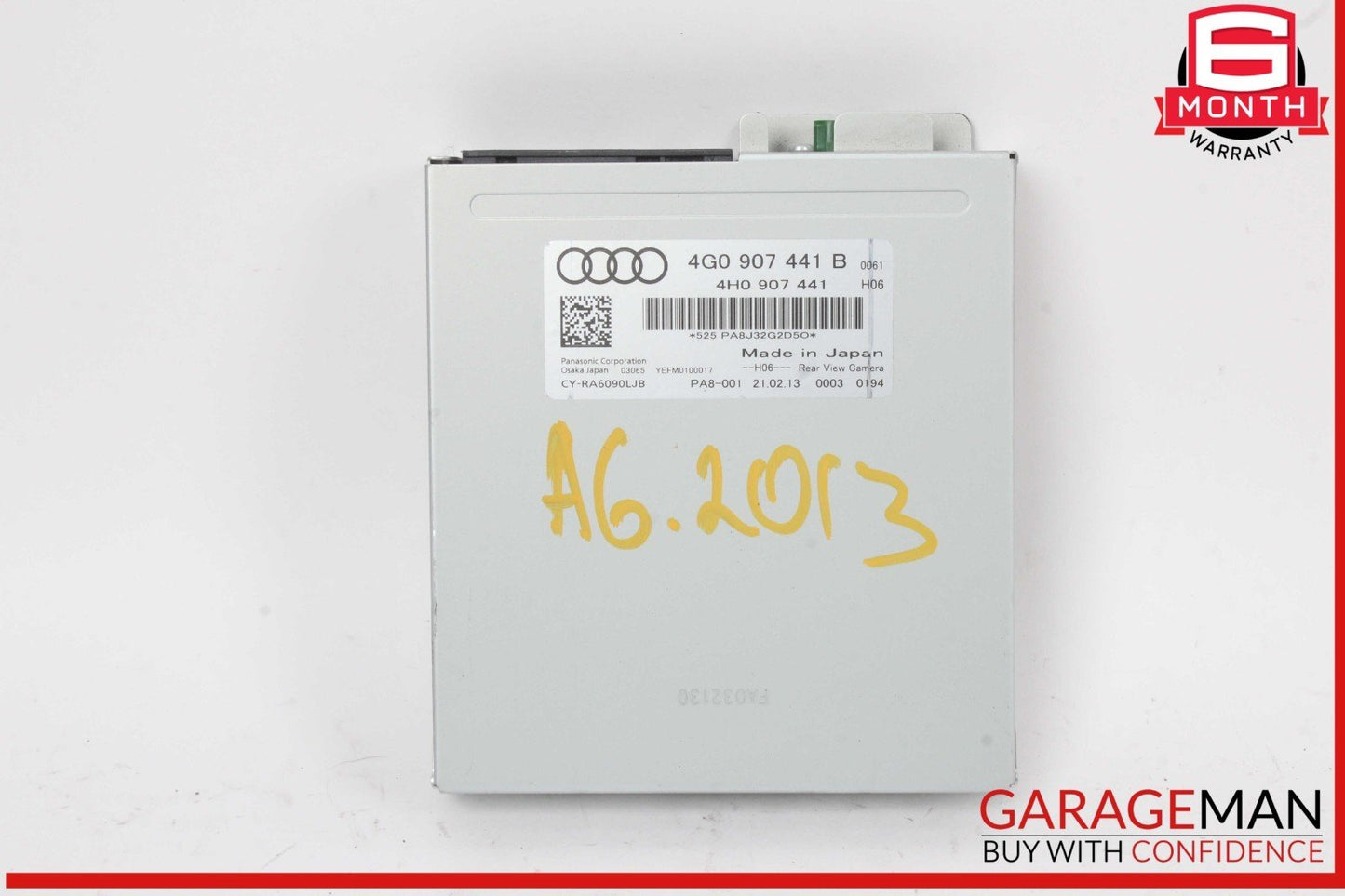 12-18 Audi A6 A7 Rear View Reverse Back Up Camera Control Module Unit 4G0907441B