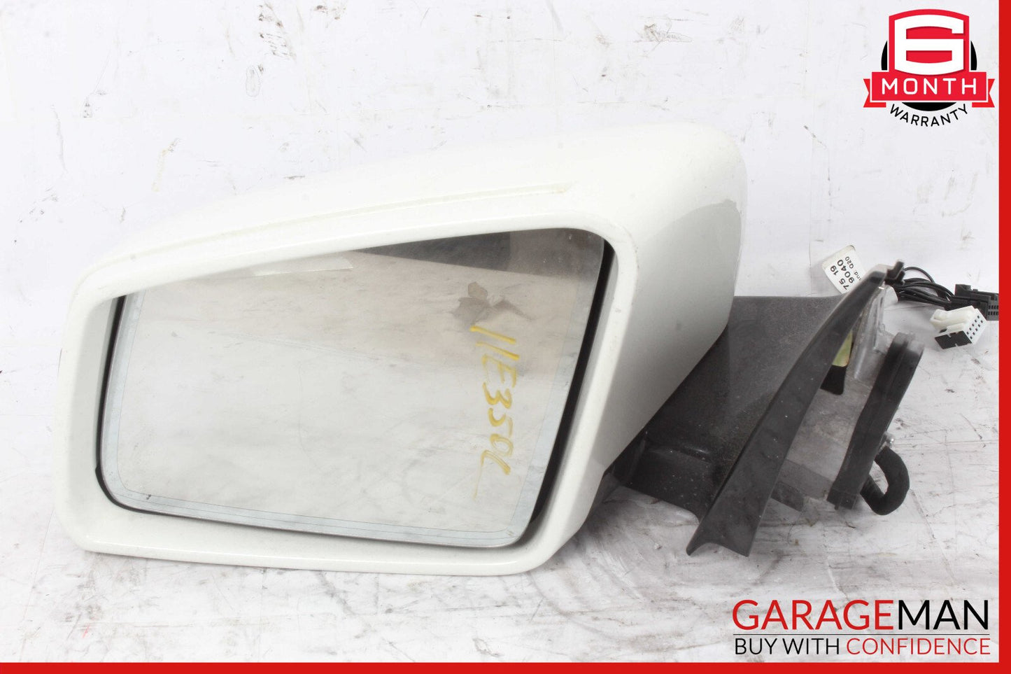 10-13 Mercedes W212 E350 Front Left Side Mirror Door Rear View White OEM