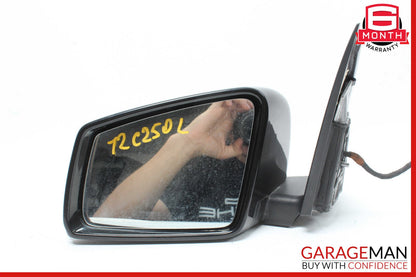 12-14 Mercedes W204 C250 C300 Front Left Side Mirror Door Rear View Black OEM