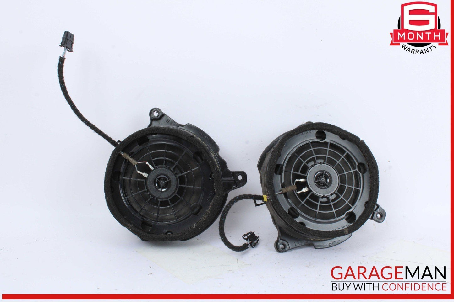 96-03 Mercedes W210 E320 Rear Right & Left Side Door Sound Speakers Set OEM