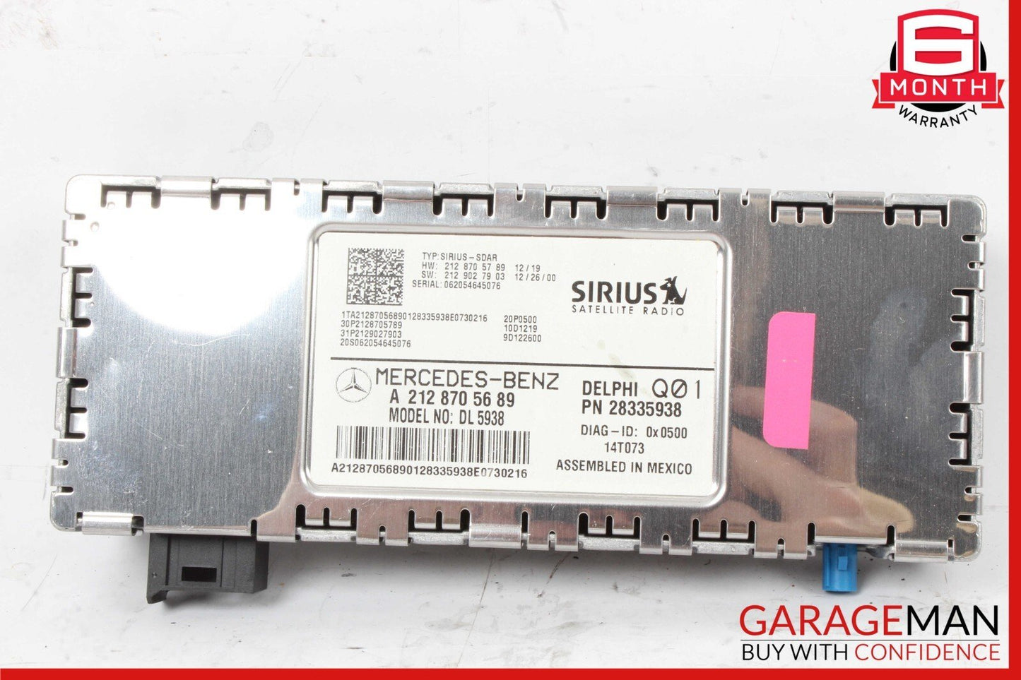 10-17 Mercedes W218 CLS550 SLK250 Sirius Satellite Radio Receiver Module OEM
