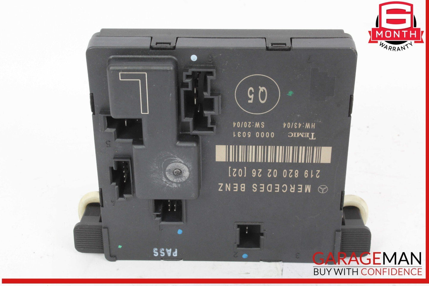 06-11 Mercedes W219 CLS63 AMG Rear Left Side Door Control Module 2198200226 OEM