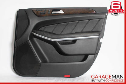 13-16 Mercedes X166 GL450 GL350 Front Right Side Interior Door Panel Assy Black
