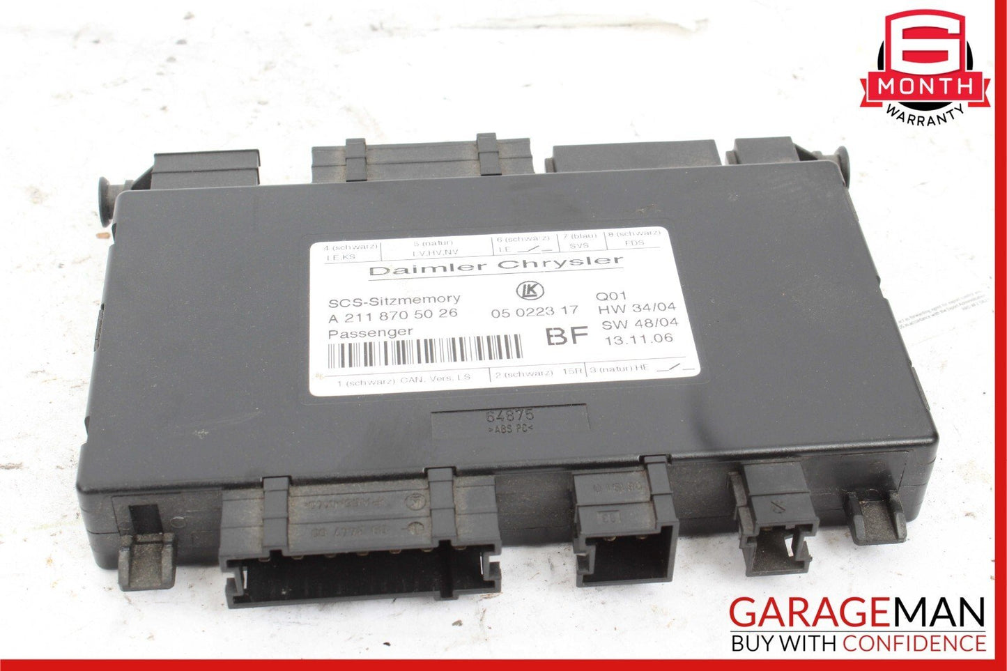 03-12 Mercedes GL450 ML550 CLS500 E350 Front Right Side Seat Control Module Unit