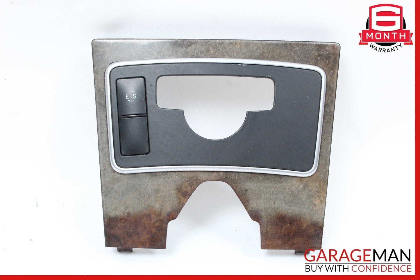 10-13 Mercedes W212 E400 E350 E550 Center Console Switch Trim Bezel Wood OEM