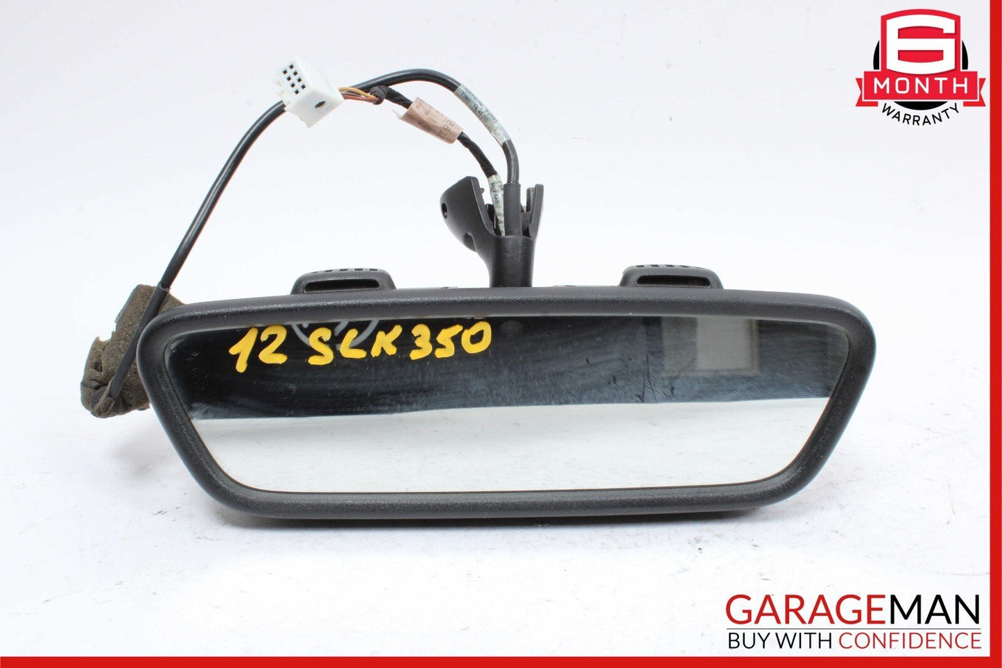 12-20 Mercedes R172 SLK350 SLK250 SLC300 Interior Rear View Mirror Black OEM
