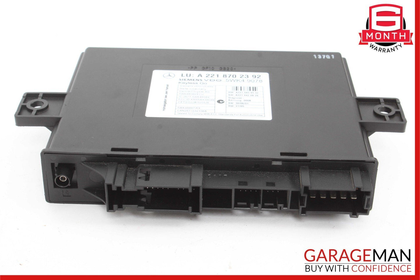 07-10 Mercedes W221 S550 CL550 S400 S600 Keyless Go Control Module Unit OEM
