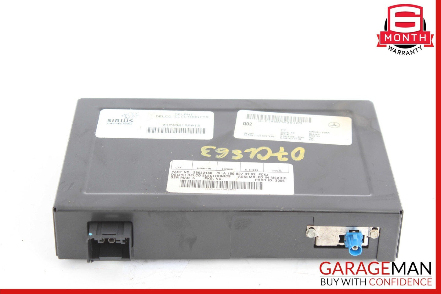 03-09 Mercedes W219 CLS63 CLK350 Sirius Satellite Radio Receiver 1698270162 OEM