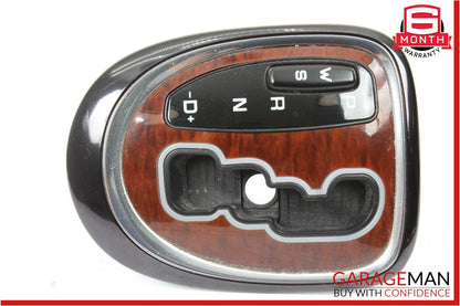 00-06 Mercedes W220 S430 Floor Gear Shifter Bezel Trim Indicator Bezel Wood