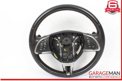 12-15 Jaguar X250 XF Steering Wheel w/ Paddle Shifters Black CX23ABLEG OEM
