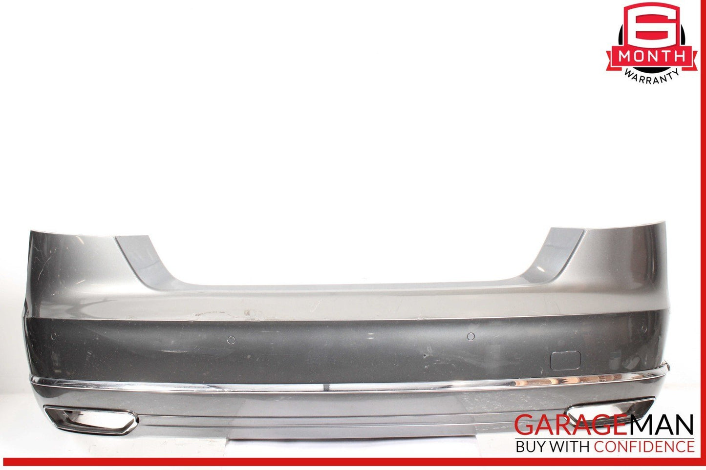 15-18 Audi A8 Rear Bumper Cover Assembly Grey 4H0807067E OEM