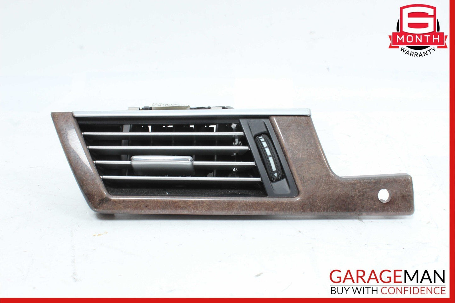 10-13 Mercedes W212 E350 Dashboard Dash AC A/C Air Vent Left Trim Wood OEM