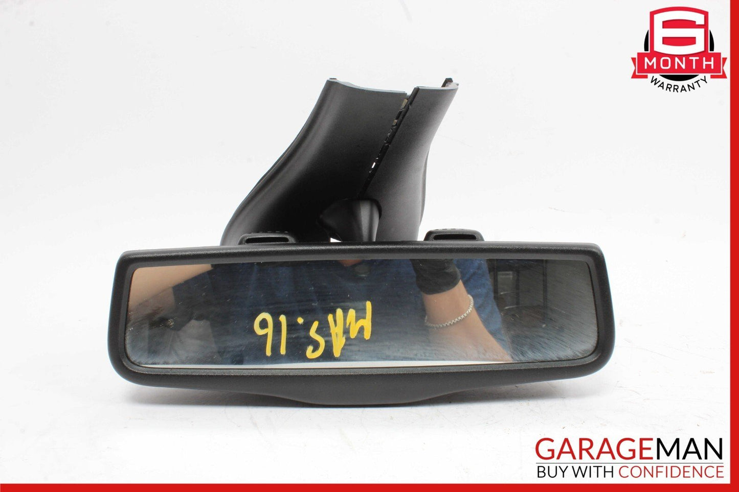 14-17 Maserati Ghibli Interior Upper Rear View Mirror Assembly Black OEM