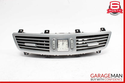 07-13 Mercedes W221 S550 S450 Center Dash A/C Air Vent Trim Clock 2218300954 OEM