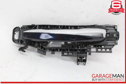 15-20 Mercedes W205 C300 Rear Left Driver Side Exterior Door Handle Blue OEM