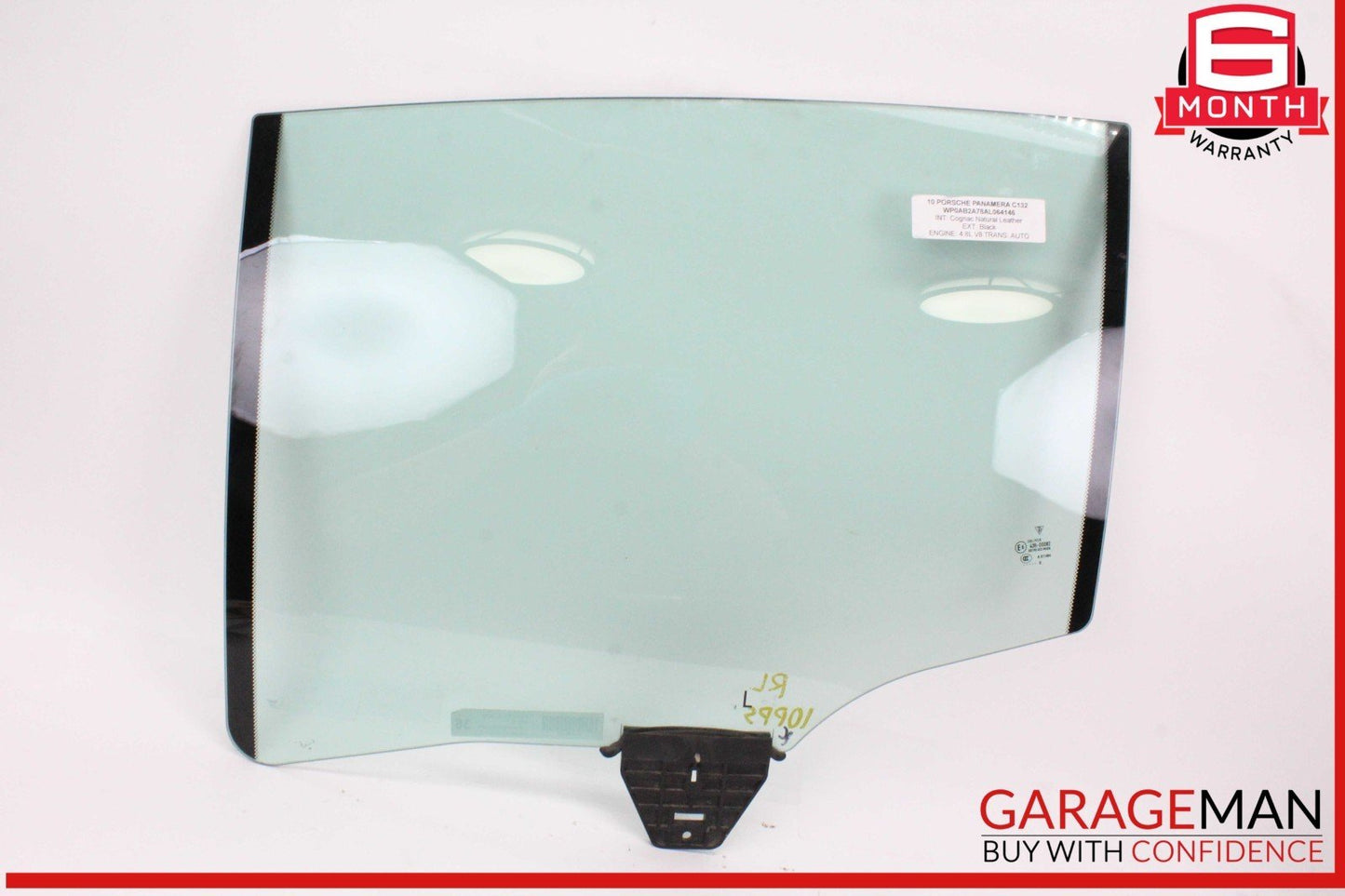 10-16 Porsche Panamera 970 Rear Left Driver Side Door Window Glass OEM