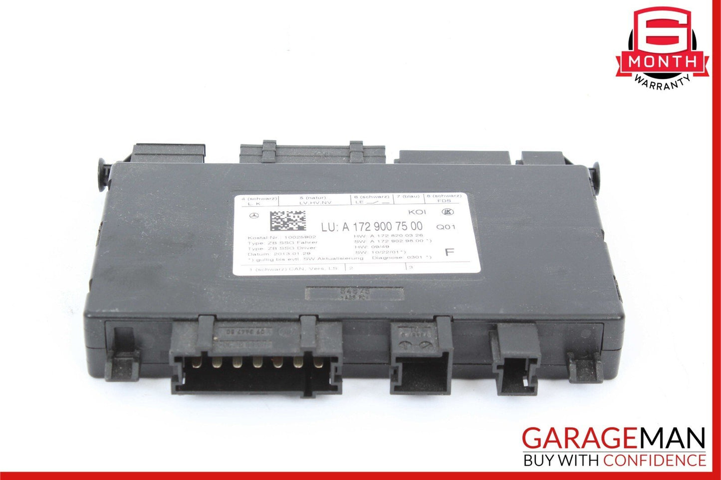 08-20 Mercedes W204 C300 C350 C250 SLK250 Front Left Side Seat Control Module